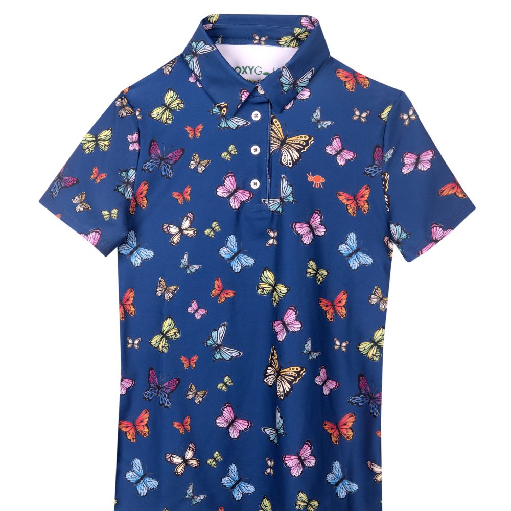 Polo Shirt Butterfly Navy